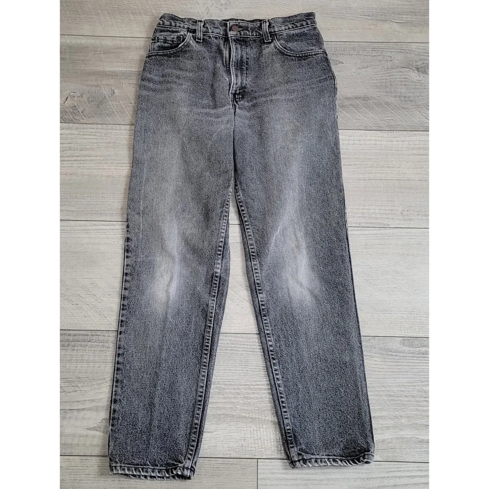 👖Vintage Levis 550 Jeans‎ Mens 30x30 Black Acid Wash w/Fade Made in USA 1989